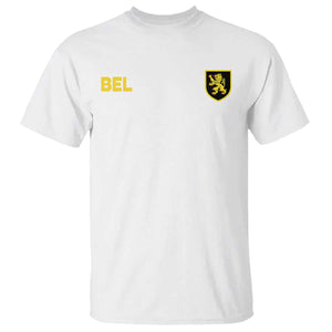 Vintage Belgium T Shirt Belgian Football Pride Belgium Lion Crest Soccer Graphic TS10 White Print Your Wear