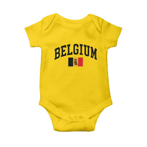 Vintage Belgium Baby Onesie Lion Royal Flag Graphic Belgian Soccer Football Pride Gift for Fans TS10 Daisy Print Your Wear