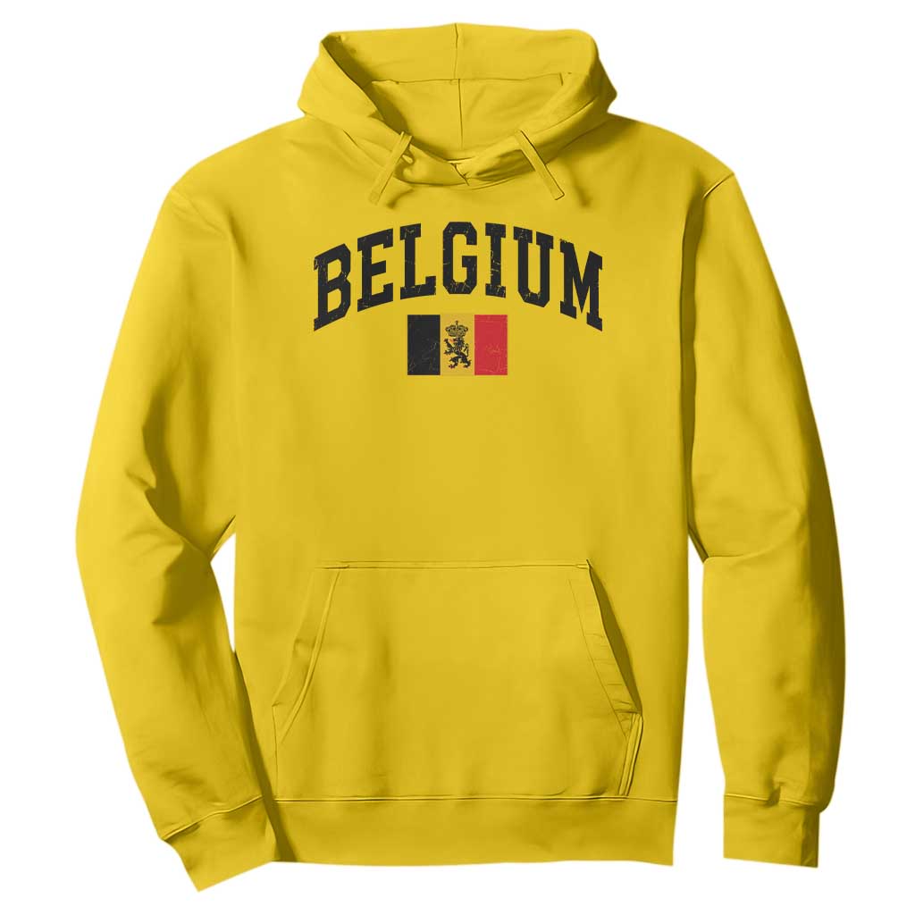 Vintage Belgium Hoodie Lion Royal Flag Graphic Belgian Soccer Football Pride Gift for Fans TS10 Daisy Print Your Wear