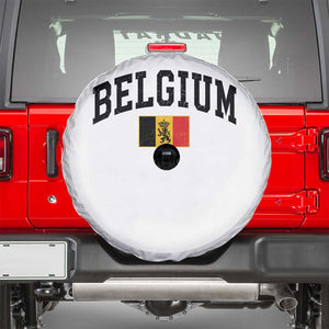 Vintage Belgium Spare Tire Cover Lion Royal Flag Graphic Belgian Soccer Football Pride Gift for Fans TS10 White Print Your Wear