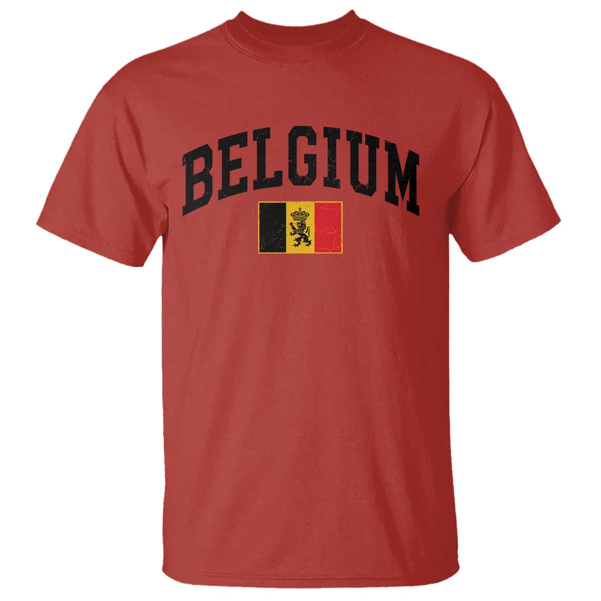 Vintage Belgium T Shirt Lion Royal Flag Graphic Belgian Soccer Football Pride Gift for Fans TS10 Red Print Your Wear