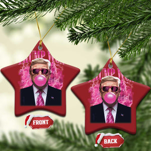 Trump Won 2024 Christmas Ornament Trump Pink Bubble Gum Funny Cute Retro 90s TS10 Star Red Print Your Wear