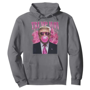 Trump Won 2024 Hoodie Trump Pink Bubble Gum Funny Cute Retro 90s TS10 Charcoal Print Your Wear