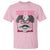 Daddy's Home T Shirt Funny Trump Pink 47th President Eagle US American Flag Coquette Bow TS10 Light Pink Print Your Wear