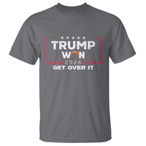 Trump Won 2024 T Shirt Get Over It Funny 47 President TS10 Charcoal Print Your Wear