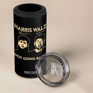 Harris Walz 4 in 1 Can Cooler Tumbler Retro We Are Not Going Back TS10 Print Your Wear