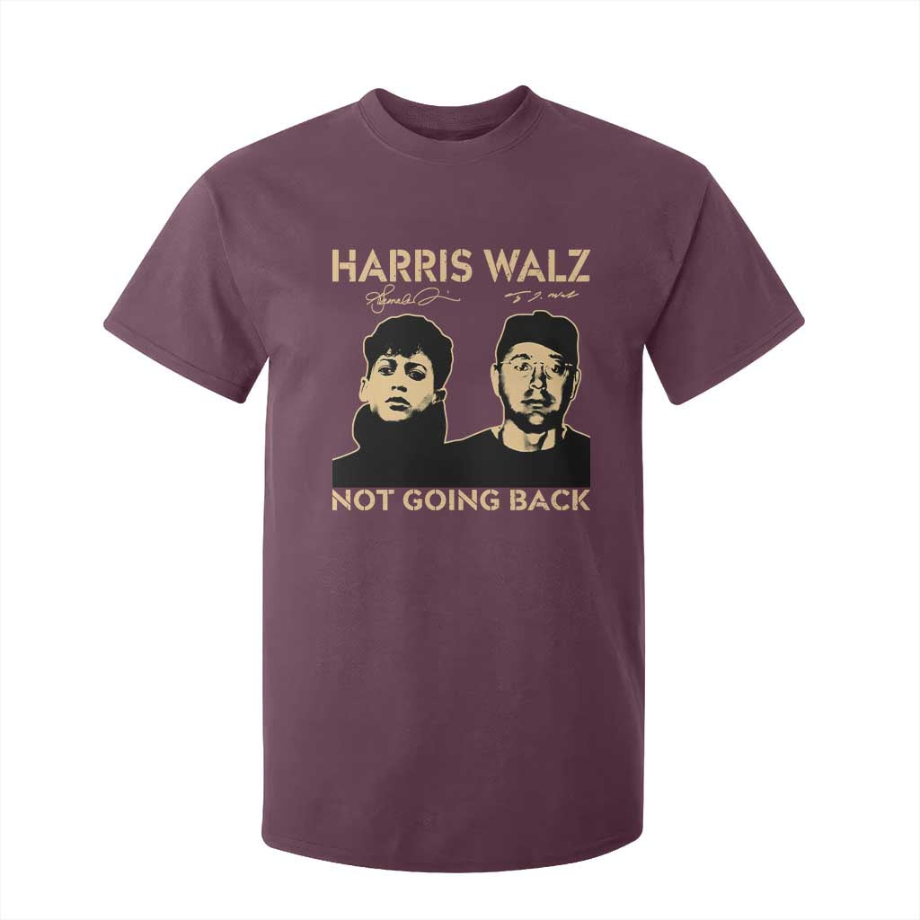 Harris Walz T Shirt For Kid Retro We Are Not Going Back TS10 Maroon Print Your Wear