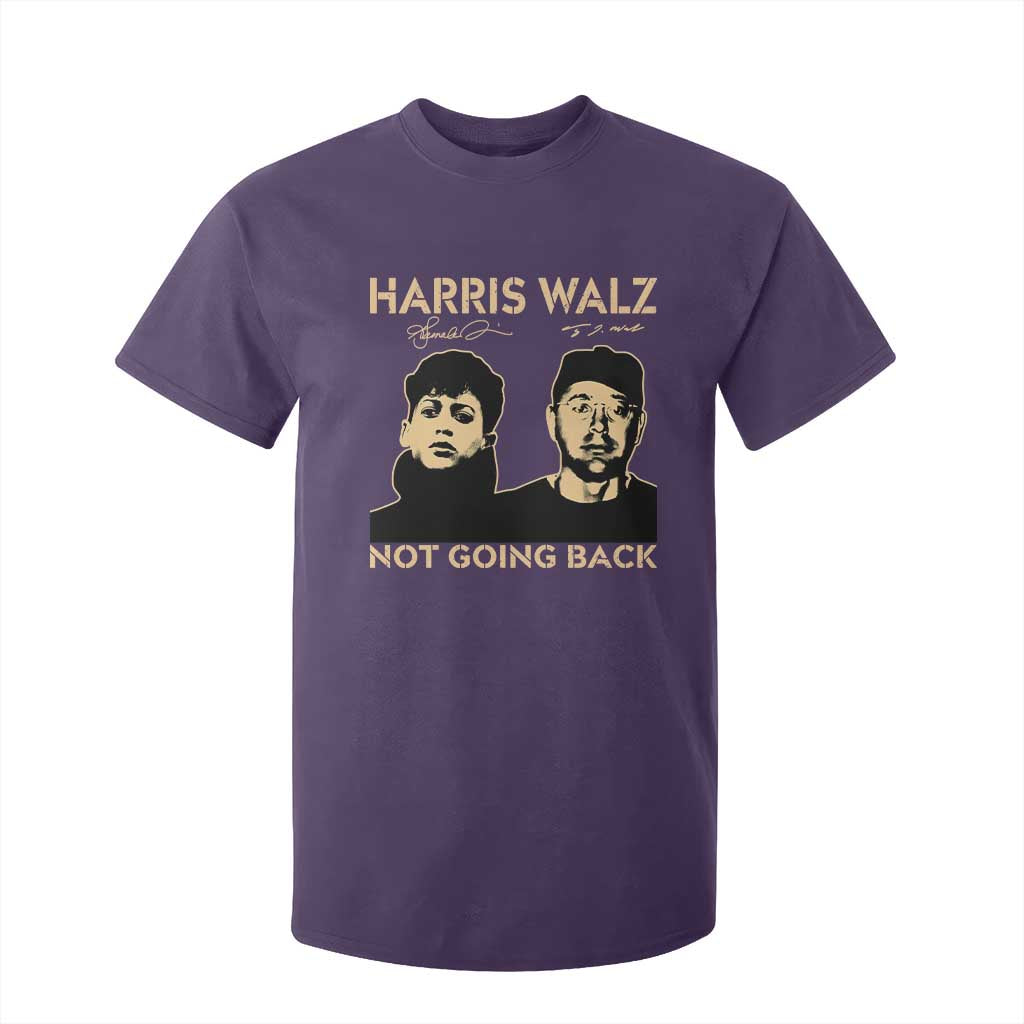 Harris Walz T Shirt For Kid Retro We Are Not Going Back TS10 Purple Print Your Wear