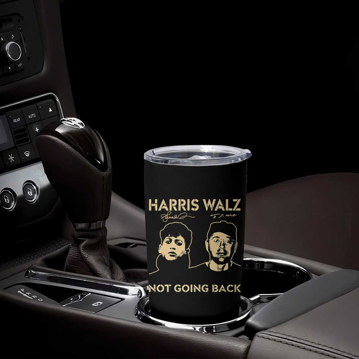 Harris Walz Tumbler Cup Retro We Are Not Going Back TS10 Print Your Wear