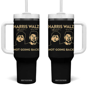 Harris Walz Tumbler With Handle Retro We Are Not Going Back TS10 One Size: 40 oz Black Print Your Wear