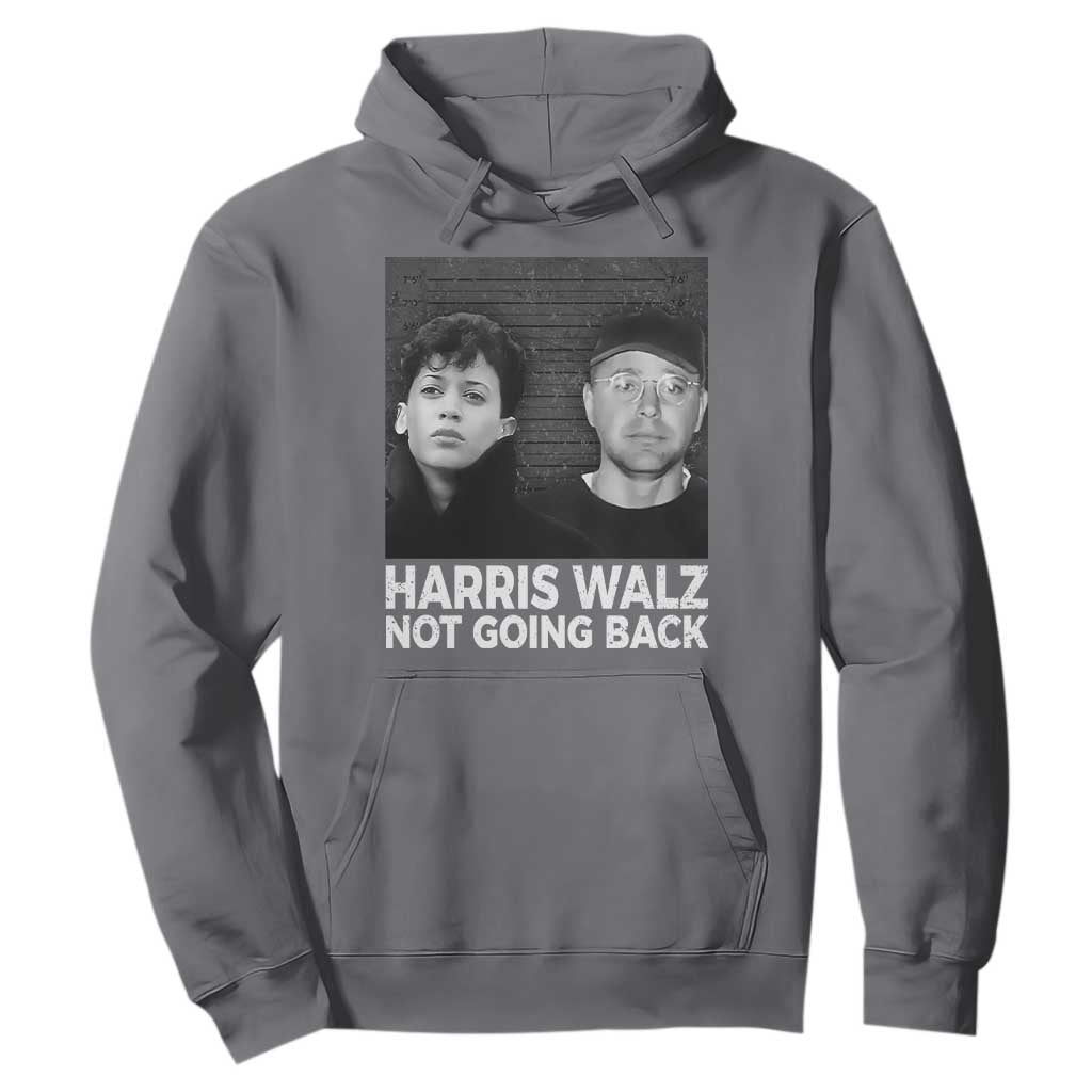 Harris Walz Hoodie Vintage We Are Not Going Back TS10 Charcoal Print Your Wear