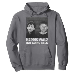 Harris Walz Hoodie Vintage We Are Not Going Back TS10 Charcoal Print Your Wear