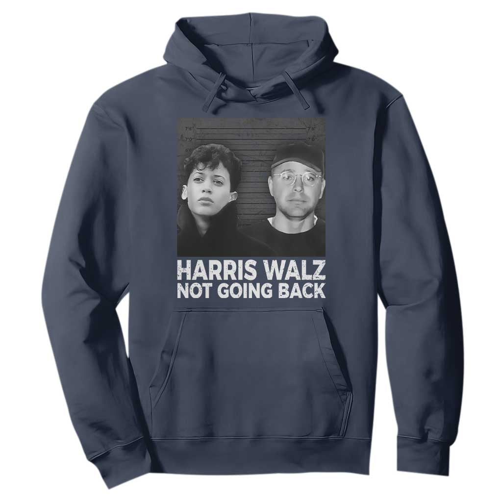 Harris Walz Hoodie Vintage We Are Not Going Back TS10 Navy Print Your Wear