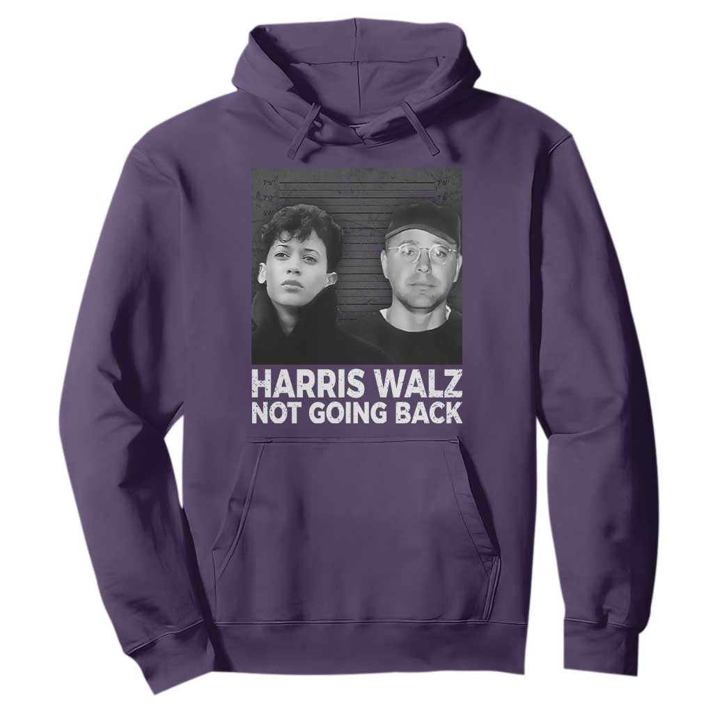 Harris Walz Hoodie Vintage We Are Not Going Back TS10 Purple Print Your Wear