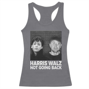 Harris Walz Racerback Tank Top Vintage We Are Not Going Back TS10 Charcoal Print Your Wear
