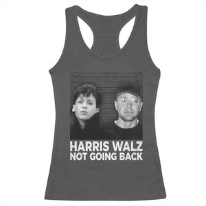 Harris Walz Racerback Tank Top Vintage We Are Not Going Back TS10 Dark Heather Print Your Wear