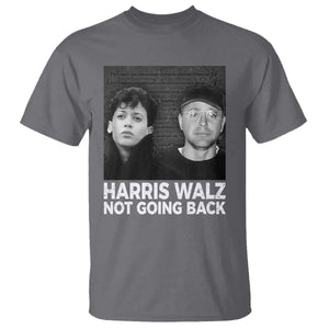Harris Walz T Shirt Vintage We Are Not Going Back TS10 Charcoal Print Your Wear