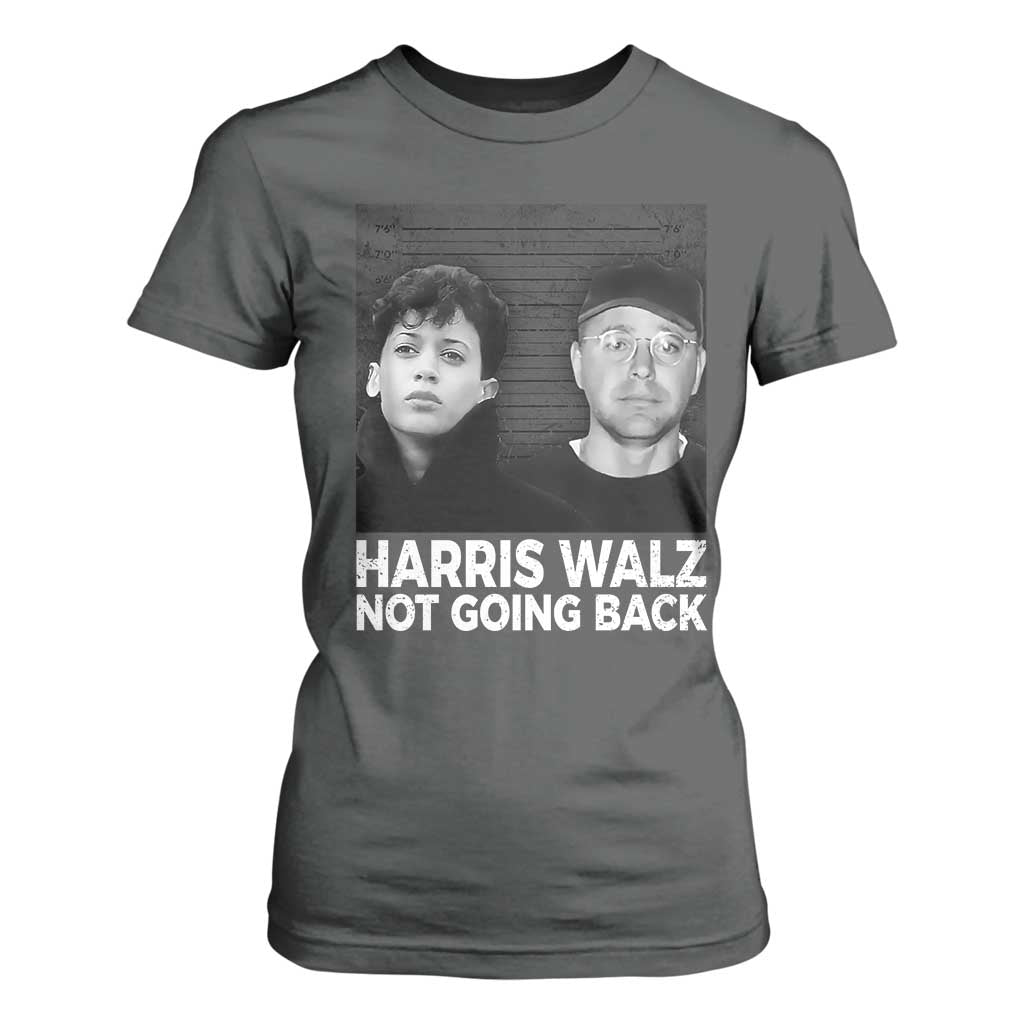 Harris Walz T Shirt For Women Vintage We Are Not Going Back TS10 Dark Heather Print Your Wear