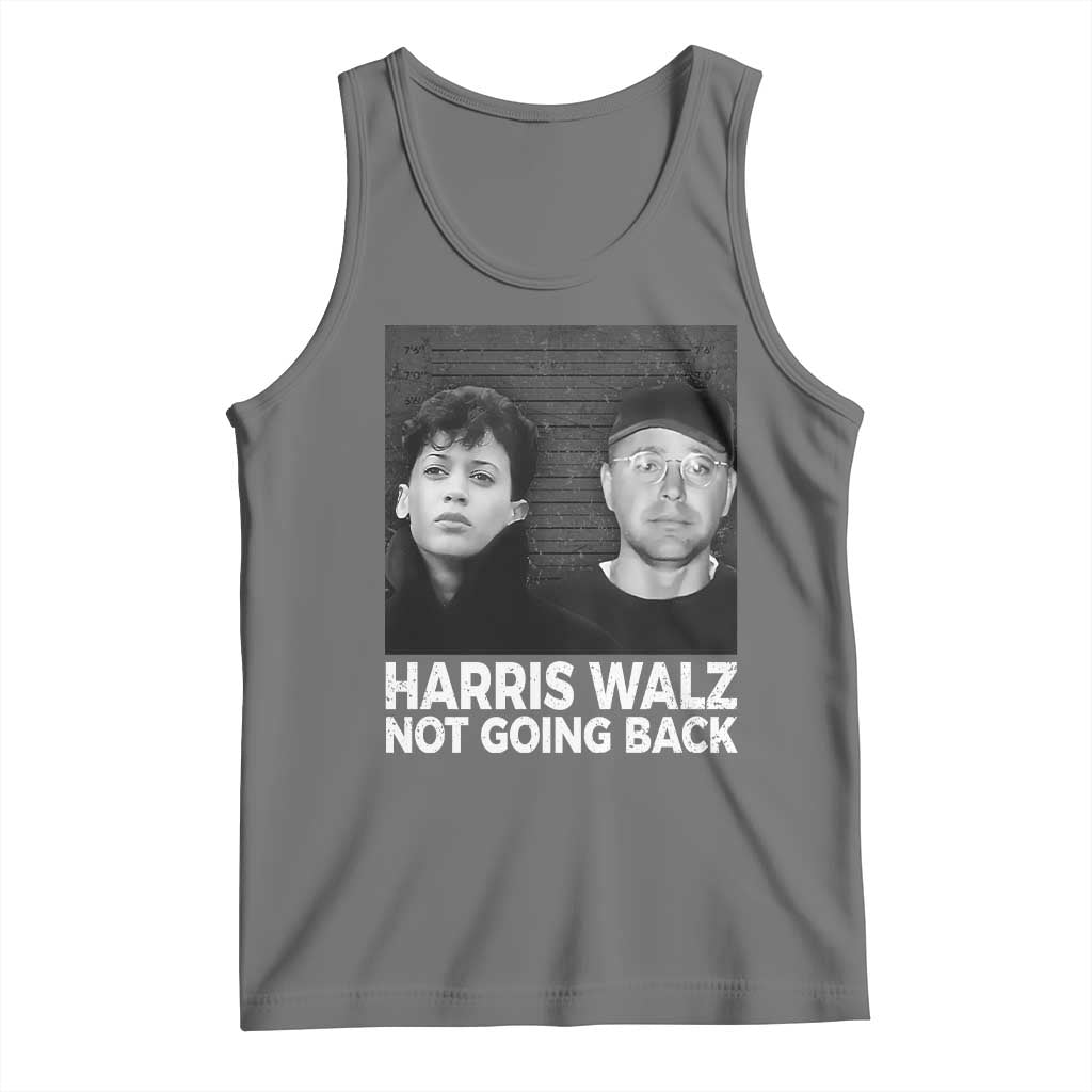Harris Walz Tank Top Vintage We Are Not Going Back TS10 Black Heather Print Your Wear
