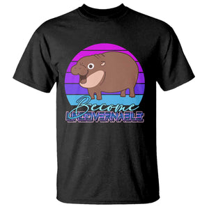 Funny Moo Deng T Shirt Baby Hippo Become Ungovernable TS10 Black Print Your Wear
