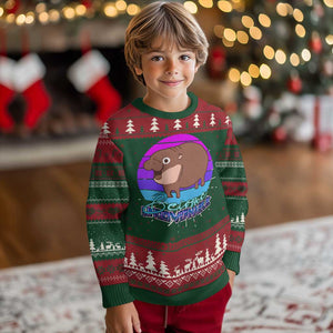 Funny Moo Deng Ugly Christmas Sweater Baby Hippo Become Ungovernable TS10 Christmas Print Your Wear