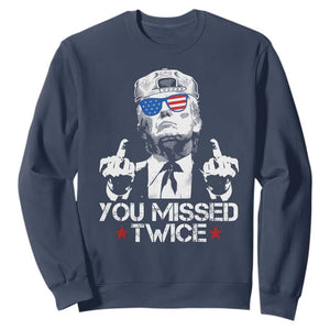 Trump Won Again 2024 Sweatshirt We're Taking America Back US American Flag TS10 Navy Print Your Wear