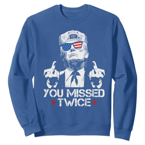 Trump Won Again 2024 Sweatshirt We're Taking America Back US American Flag TS10 Royal Blue Print Your Wear