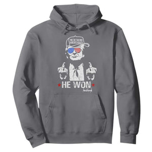 Trump 2024 Hoodie We're Taking America Back You Missed Bitch TS10 Charcoal Print Your Wear