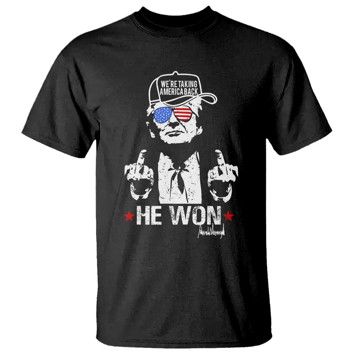 Trump 2024 T Shirt We're Taking America Back You Missed Bitch TS10 Black Print Your Wear