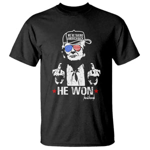 Trump 2024 T Shirt We're Taking America Back You Missed Bitch TS10 Black Print Your Wear