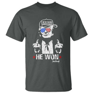 Trump 2024 T Shirt We're Taking America Back You Missed Bitch TS10 Dark Heather Print Your Wear