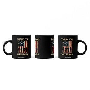 Thank You Veterans Coffee Mug Veterans Day Patriotic American Flag TS10 Print Your Wear