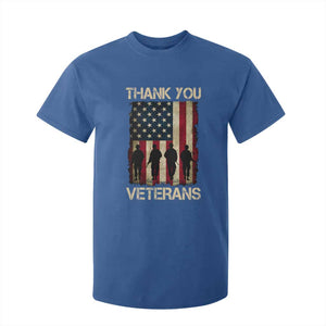 Thank You Veterans T Shirt For Kid Veterans Day Patriotic American Flag TS10 Royal Blue Print Your Wear