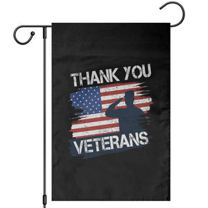 Thank You Veterans Garden Flag Never Forget Veterans Military Appreciation US Flag TS10 Black Print Your Wear