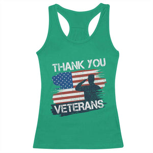Thank You Veterans Racerback Tank Top Never Forget Veterans Military Appreciation US Flag TS10 Irish Green Print Your Wear