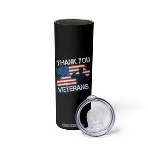 Thank You Veterans Skinny Tumbler Never Forget Veterans Military Appreciation US Flag TS10 Print Your Wear