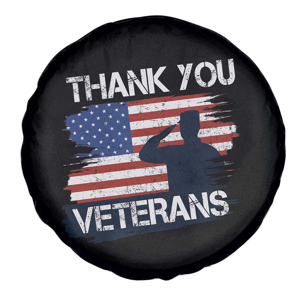 Thank You Veterans Spare Tire Cover Never Forget Veterans Military Appreciation US Flag TS10 Print Your Wear
