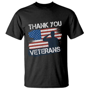 Thank You Veterans T Shirt Never Forget Veterans Military Appreciation US Flag TS10 Black Print Your Wear