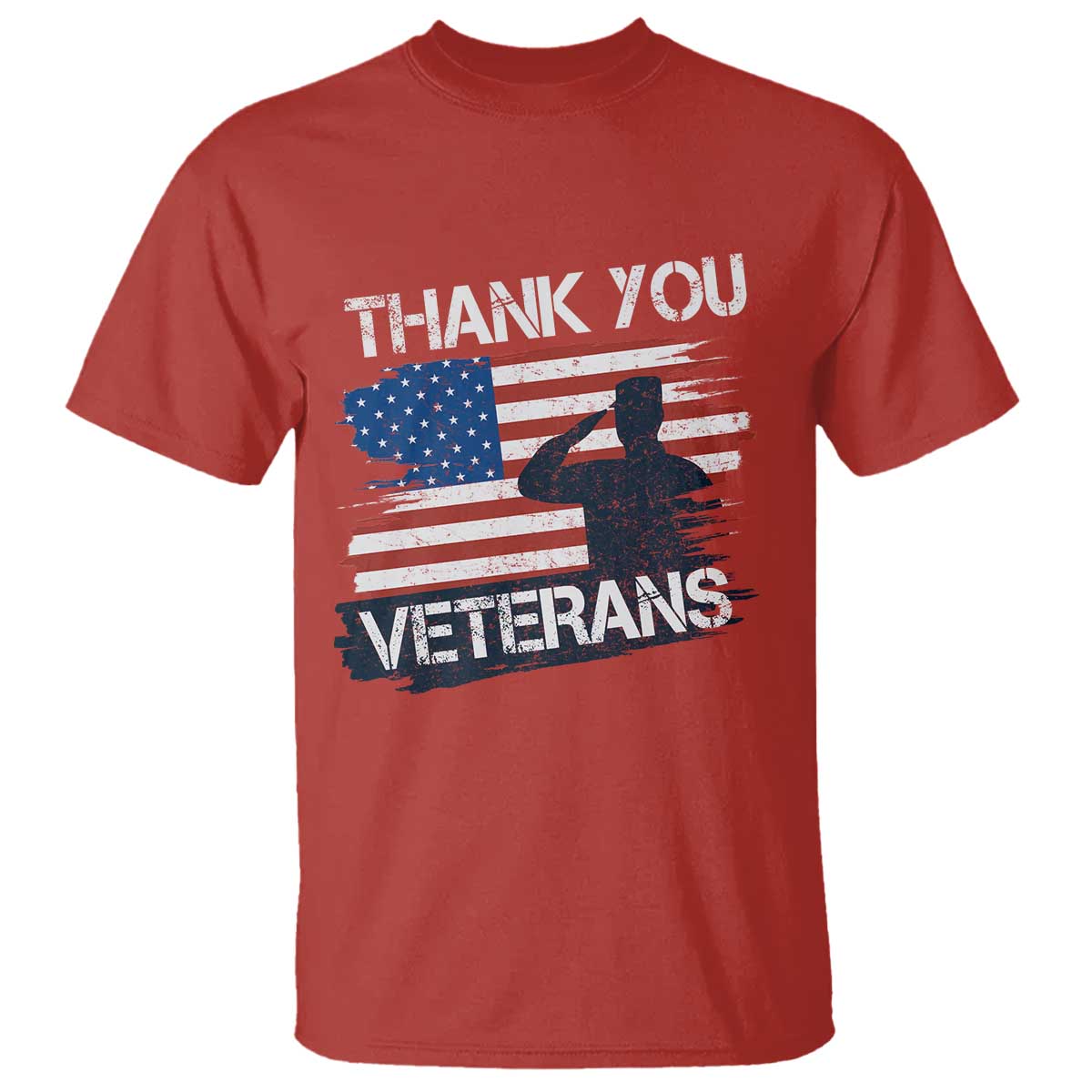 Thank You Veterans T Shirt Never Forget Veterans Military Appreciation US Flag TS10 Red Print Your Wear