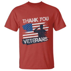 Thank You Veterans T Shirt Never Forget Veterans Military Appreciation US Flag TS10 Red Print Your Wear