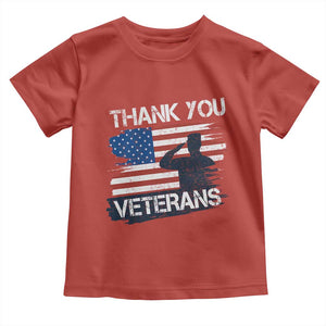 Thank You Veterans Toddler T Shirt Never Forget Veterans Military Appreciation US Flag TS10 Red Print Your Wear