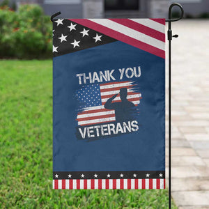 Thank You Veterans Garden Flag Never Forget Veterans Military Appreciation US Flag TS10 Classic Blue Black Print Your Wear