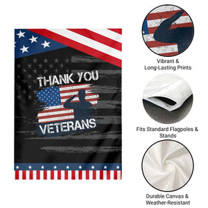 Thank You Veterans Garden Flag Never Forget Veterans Military Appreciation US Flag TS10 Print Your Wear