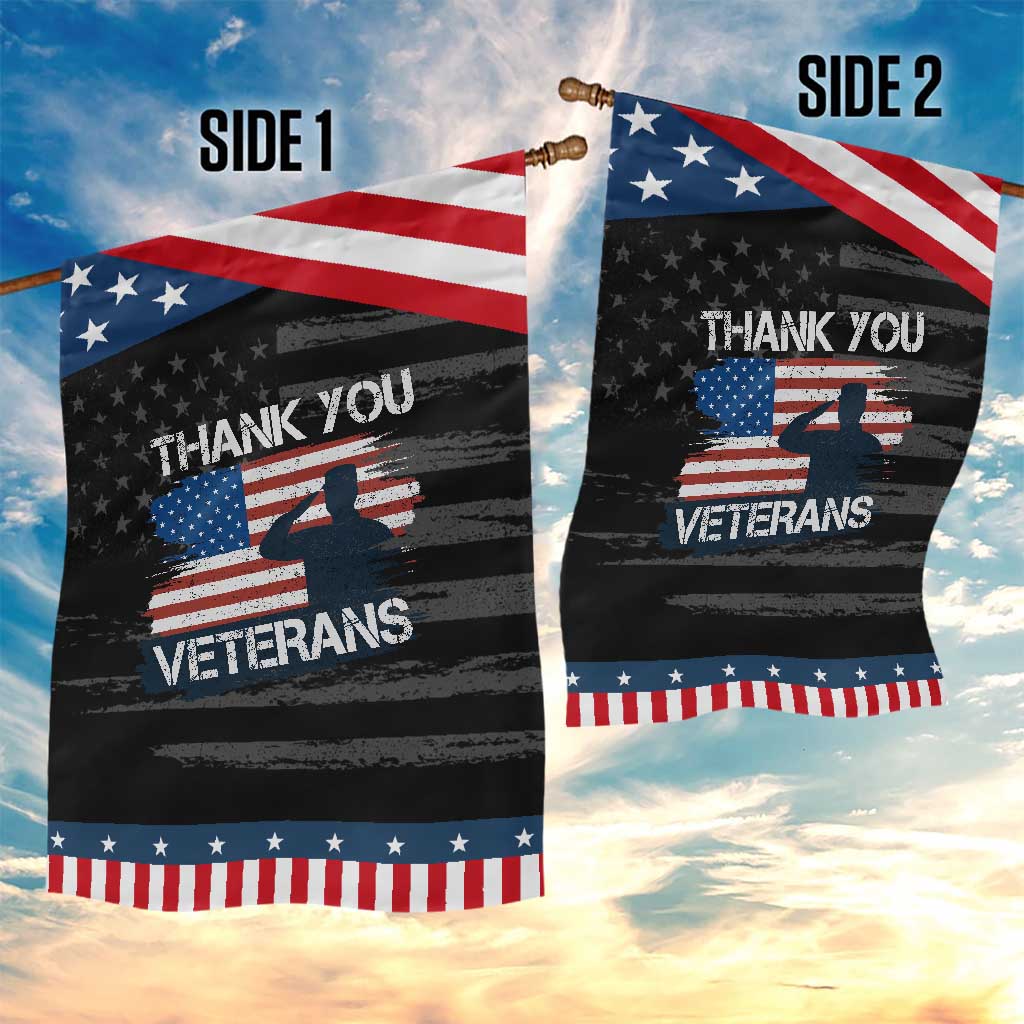 Thank You Veterans Garden Flag Never Forget Veterans Military Appreciation US Flag TS10 Print Your Wear