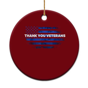Thank You Veterans Ceramic Ornament Never Forget Veterans Day Grunge American Flag TS10 1pc Red Print Your Wear