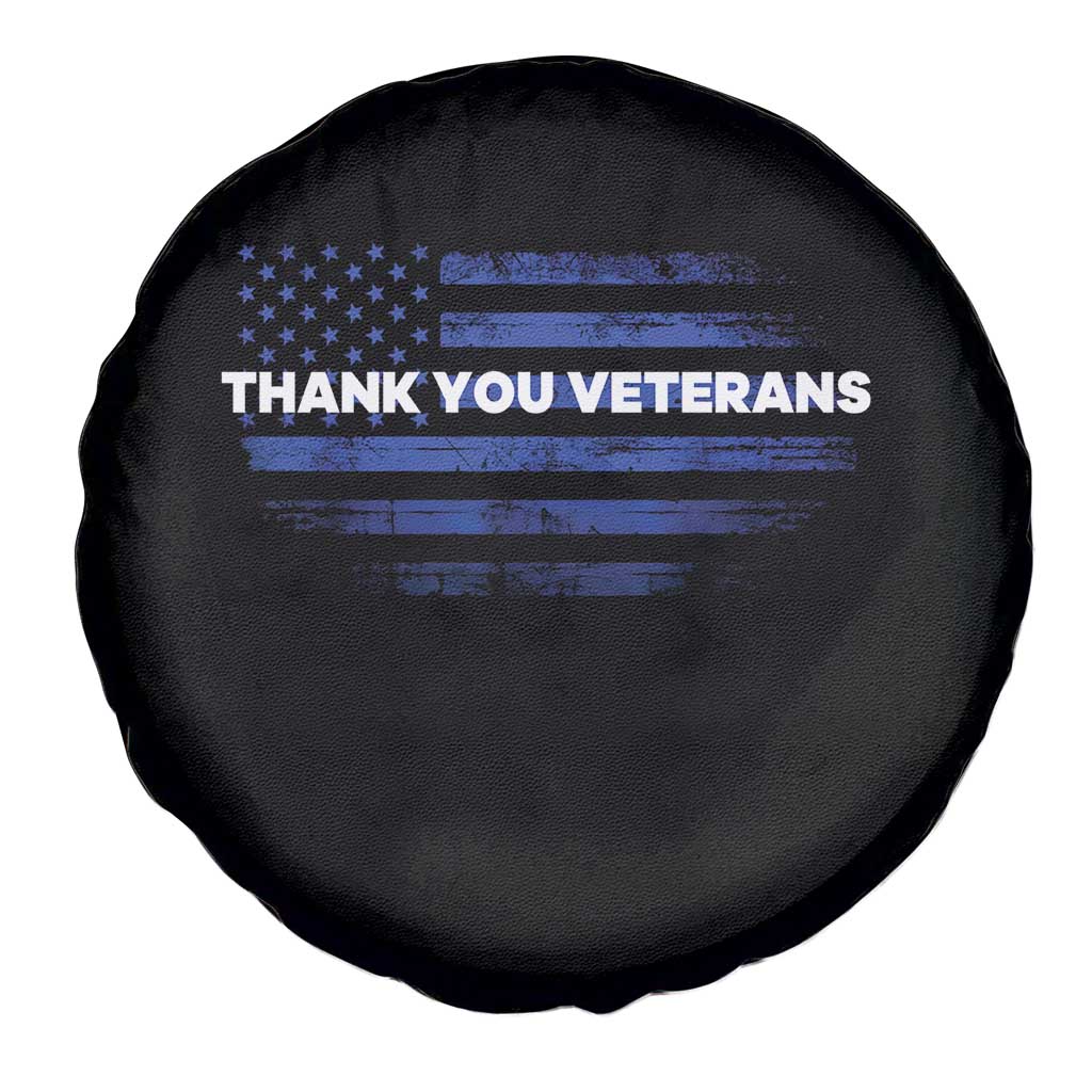 Thank You Veterans Spare Tire Cover Never Forget Veterans Day Grunge American Flag TS10 Print Your Wear