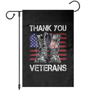Thank You Veterans Garden Flag American Flag Military Supportive Veterans Day TS10 Black Print Your Wear