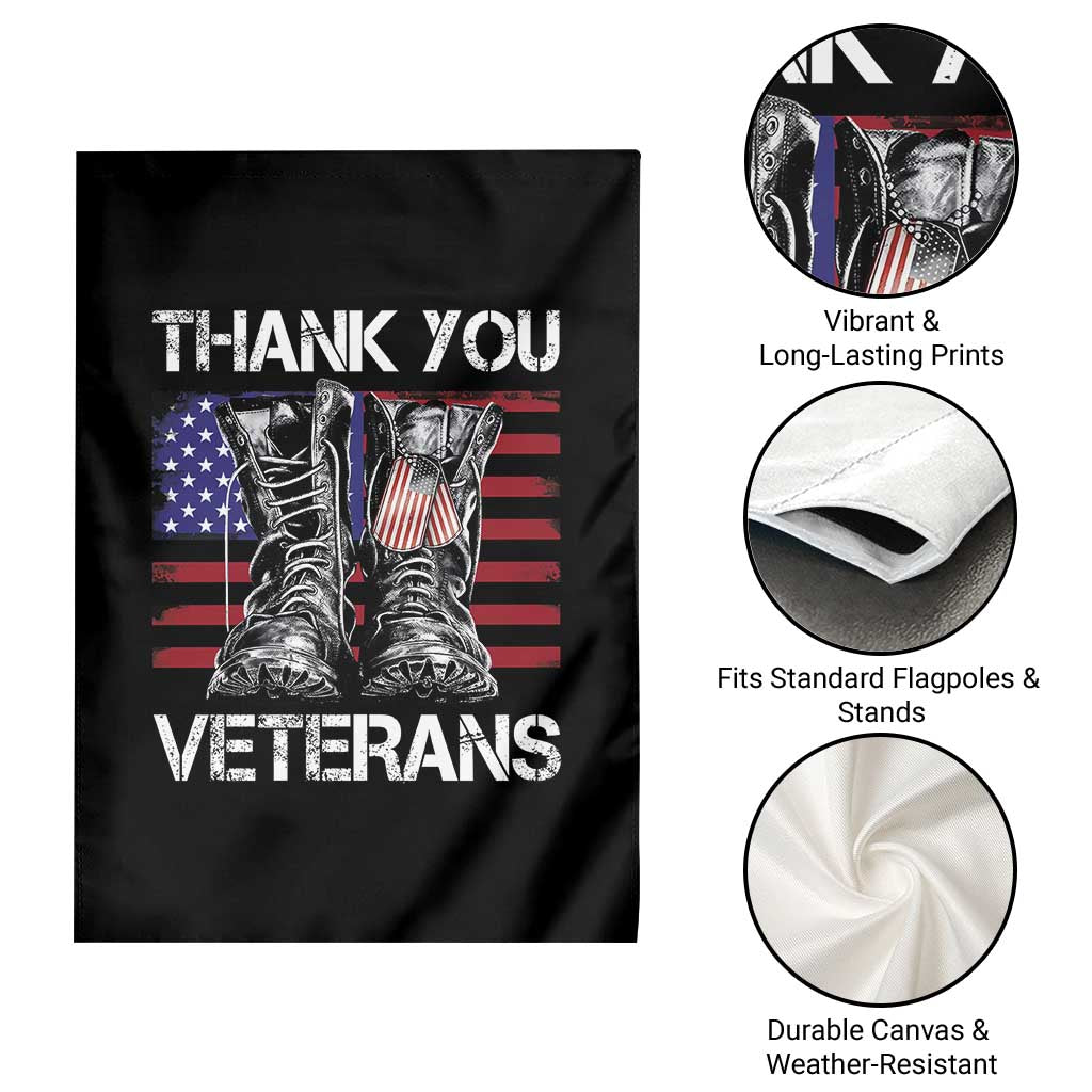 Thank You Veterans Garden Flag American Flag Military Supportive Veterans Day TS10 Print Your Wear
