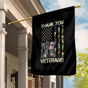 Thank You Veterans Garden Flag Camo American Flag Military Supportive Veterans Day TS10 Print Your Wear
