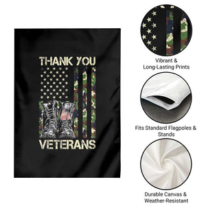 Thank You Veterans Garden Flag Camo American Flag Military Supportive Veterans Day TS10 Print Your Wear